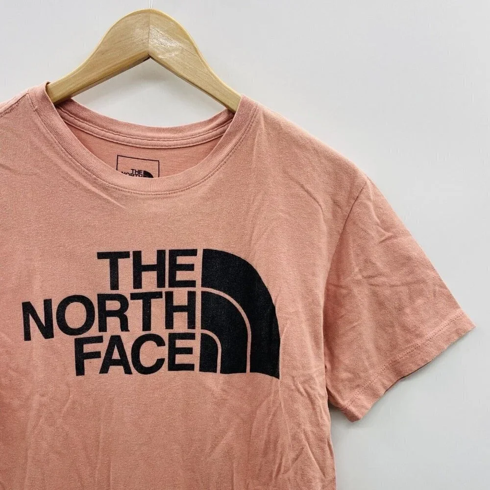 The North Face Mens Size Small Short‎ Sleeve Logo Graphic Tshirt in Orange 2283